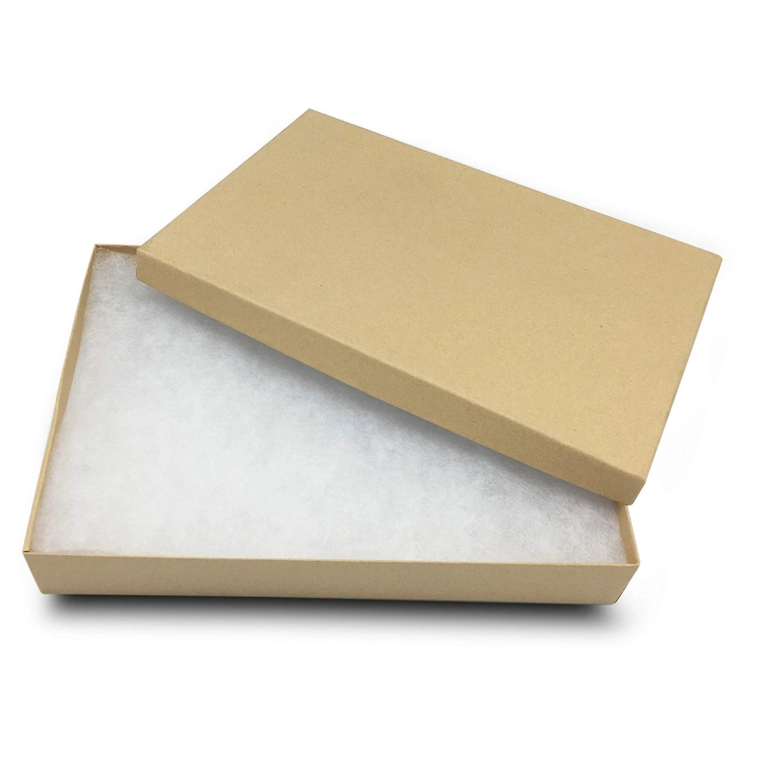 BULK Cardboard Kraft Paper JEWELRY GIFT BOXES Cotton Filled BROWN - for Shipping | eBay