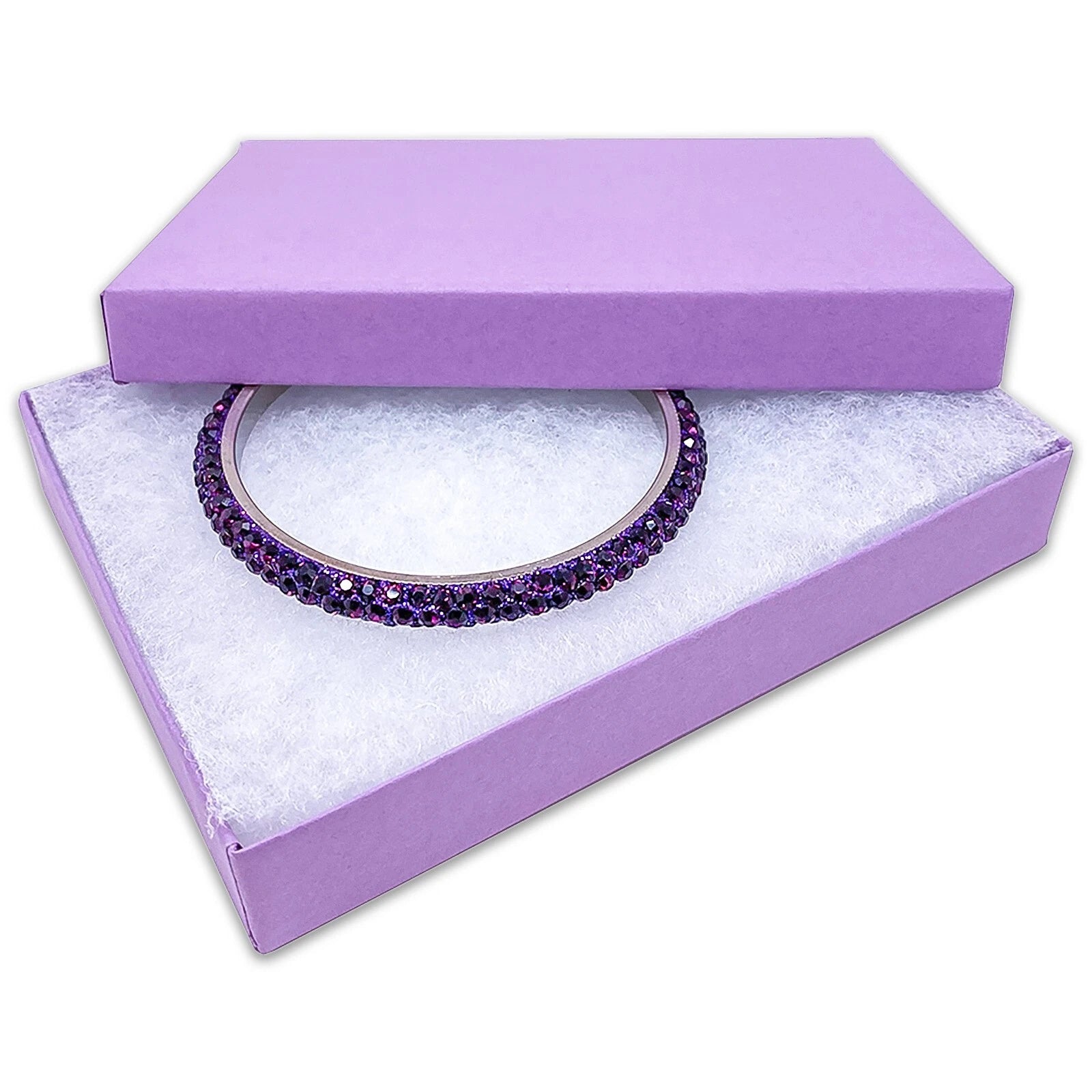 BULK Cardboard Kraft Paper JEWELRY GIFT BOXES Cotton Filled PURPLE for Shipping | eBay