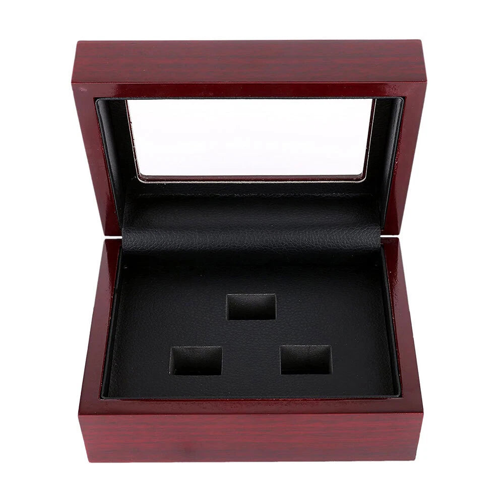 1-7 Hole Championship Ring Display Case Box Wooden Collection Storage box US## | eBay