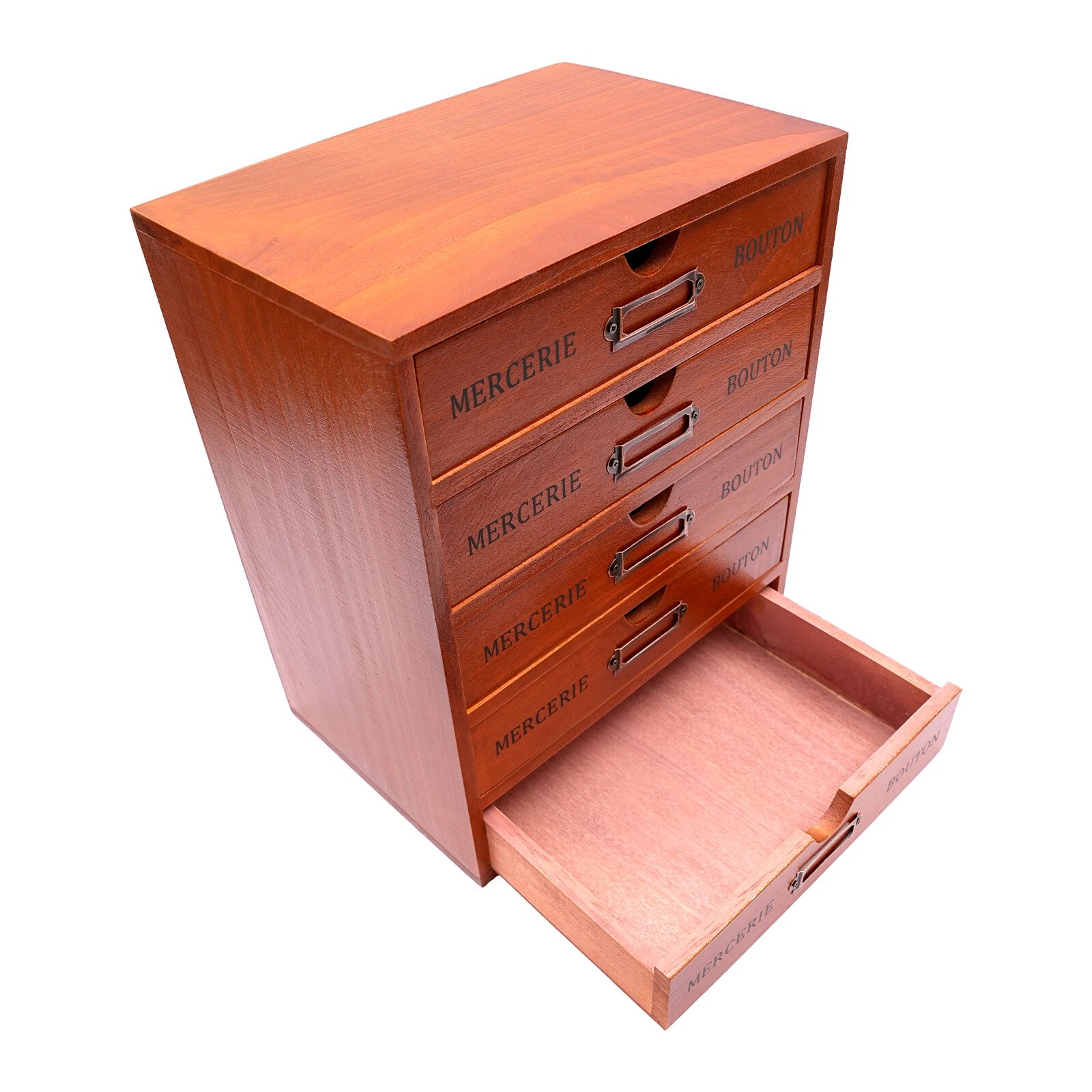 Vintage 5 Layers Large Jewelry Organizer Wooden Storage Box Case With 5 Drawers | eBay