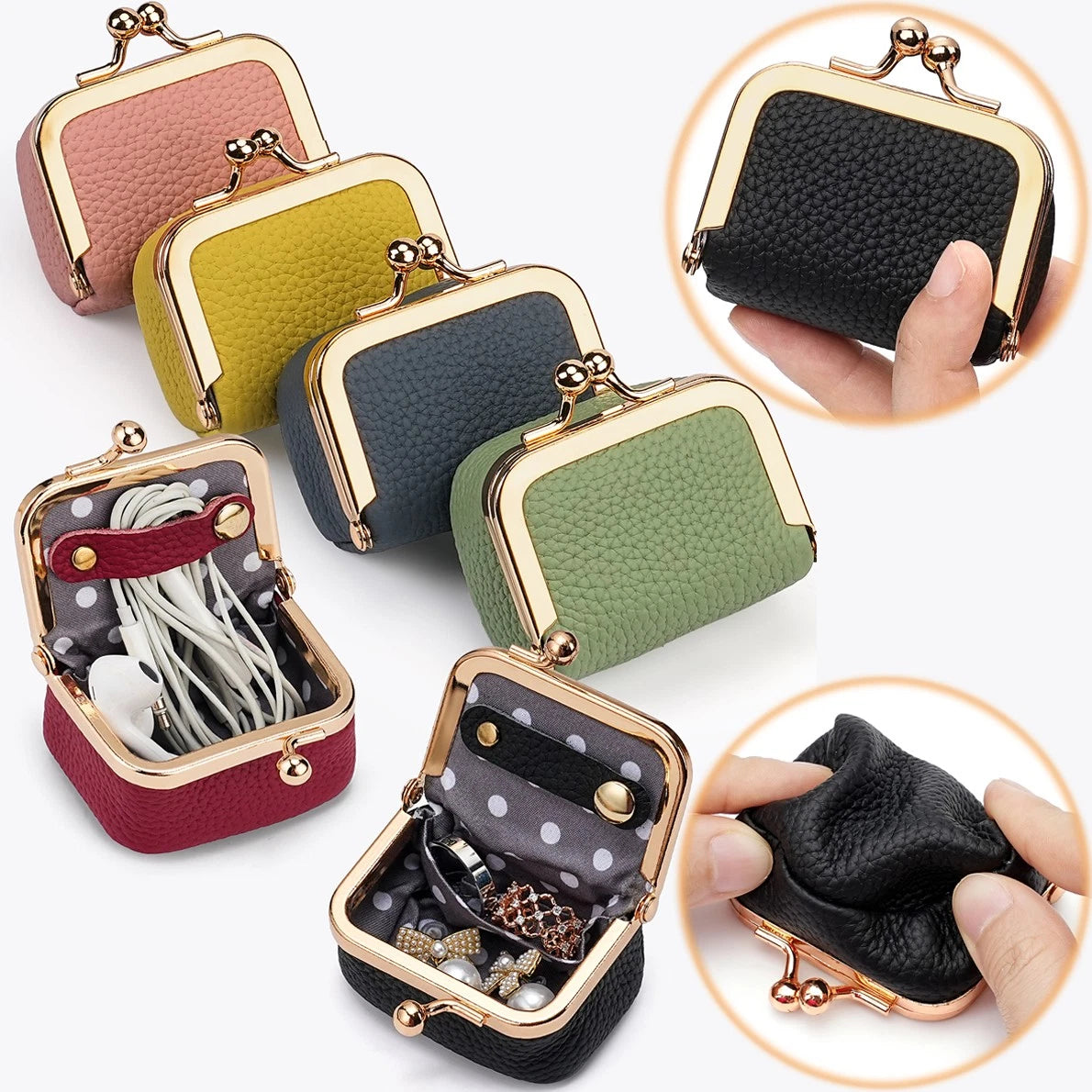 Mini Jewelry Box Travel Bulk For Women Leather Small For Earrings Ring Necklace | eBay