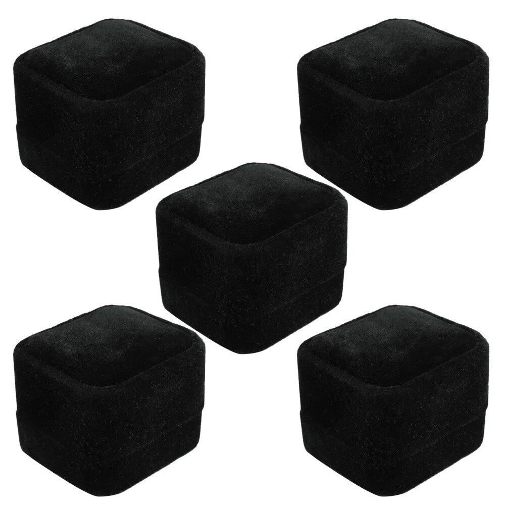 🔥Wholesale Black Velvet Ring Storage Boxes Jewelry Gift Box Earring Display Box | eBay