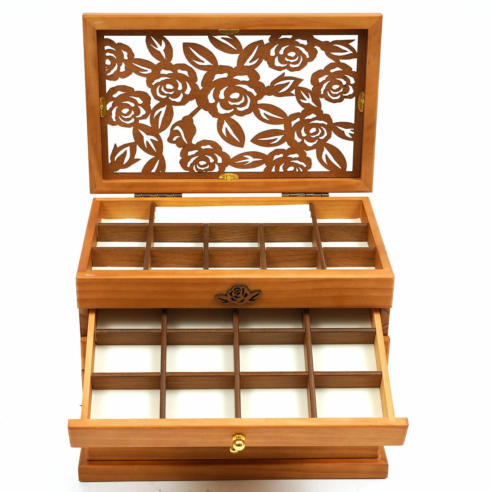 Jewelry Box Organizer for Women Girls Large Jewelry Storage Case with Drawers🔥 | eBay