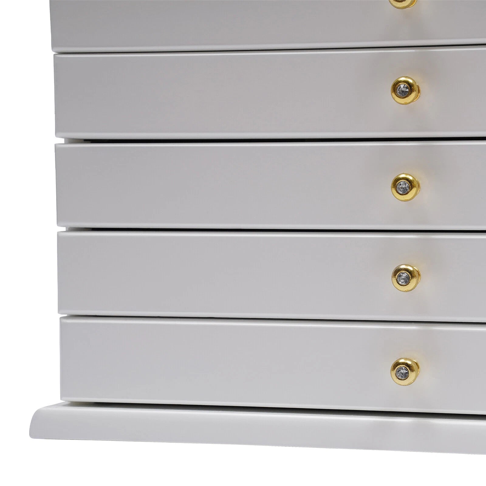 6 Layers Wooden Large Jewelry Box/Jewel Case Cabinet Storage Organizer White | eBay