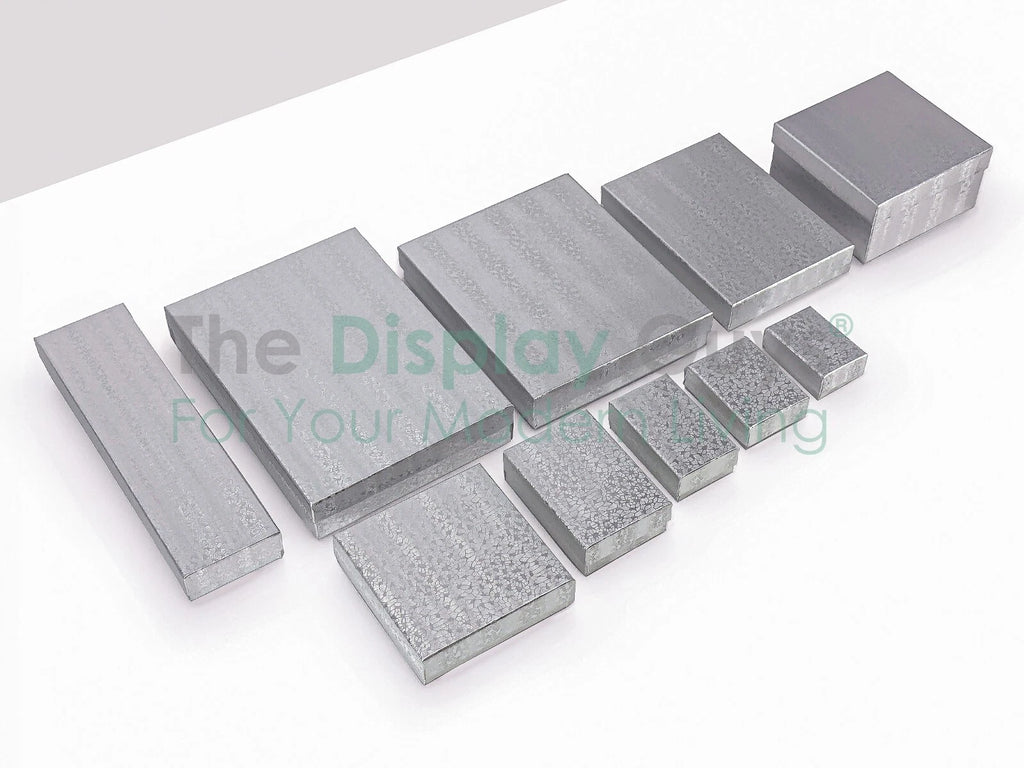 BULK Cardboard Kraft Paper JEWELRY GIFT BOXES Cotton Filled SILVER for Shipping | eBay
