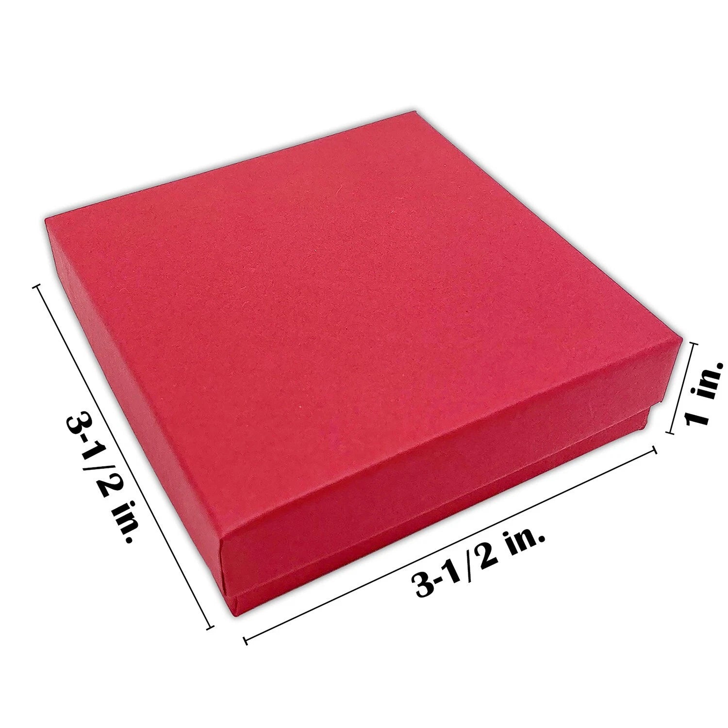 BULK 3.5x3.5x1 Cardboard #33 JEWELRY GIFT BOXES Cotton Fill Kraft Paper Shipping | eBay