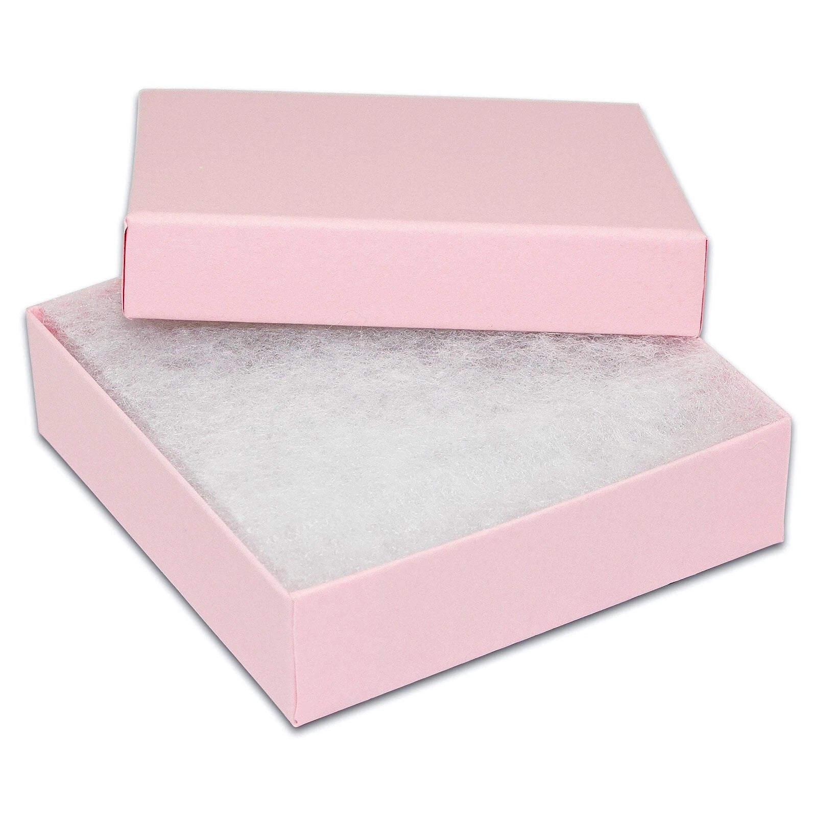 BULK 3.5x3.5x1 Cardboard #33 JEWELRY GIFT BOXES Cotton Fill Kraft Paper Shipping | eBay