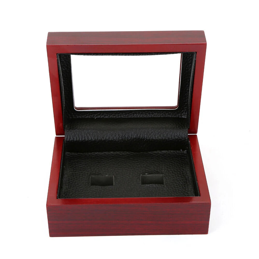 1-7 Hole Championship Ring Display Case Box Wooden Collection Storage box US## | eBay