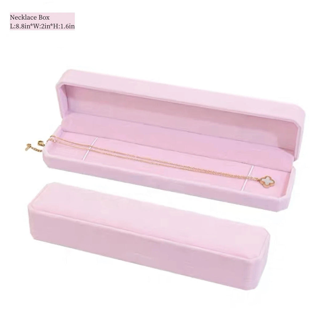 Velvet Bracelet Chain Necklace Ring Gift Box Storage Case Jewelry Display | eBay
