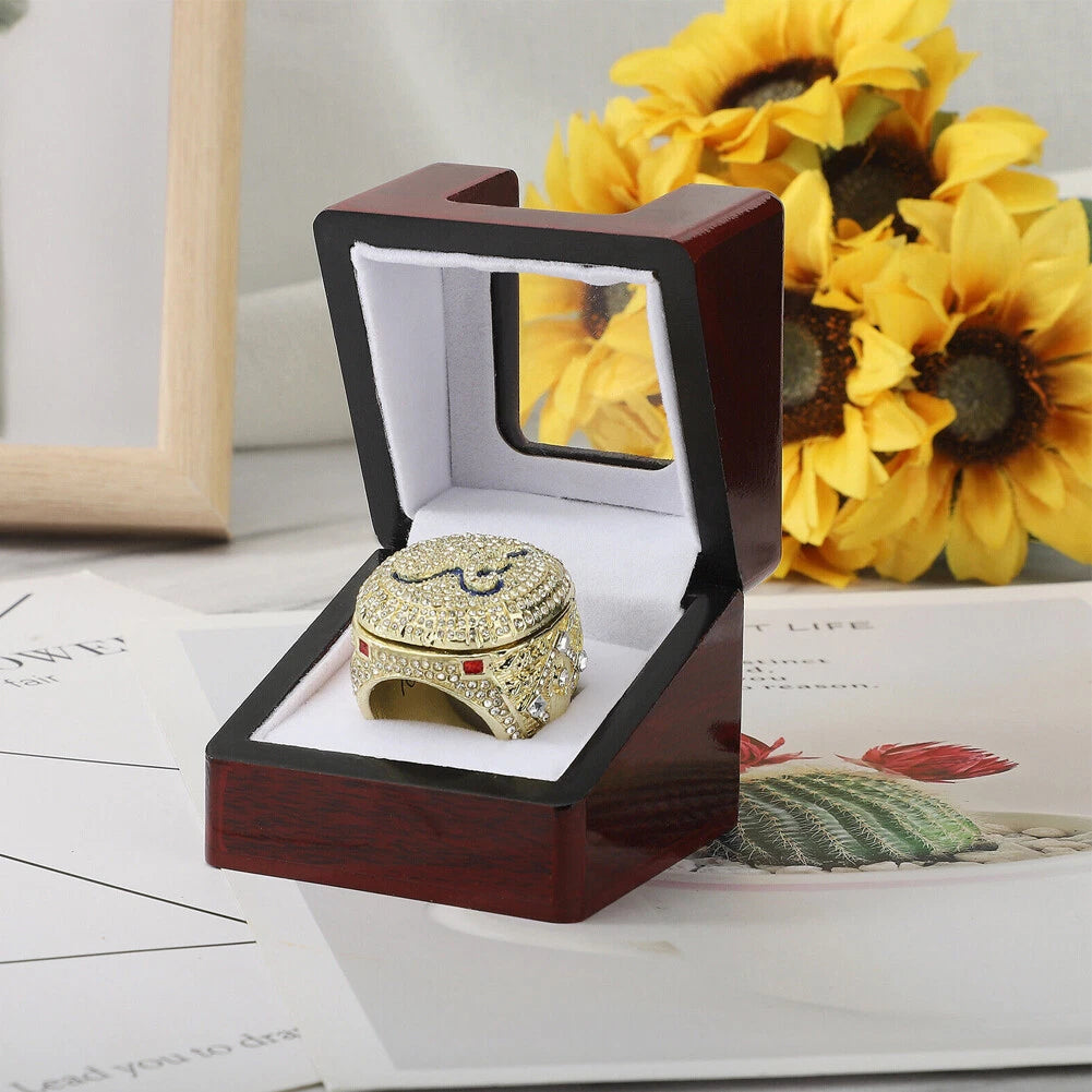 2/3/4/5/6 Championship Ring Display Box Wooden Collection Case Storage Holder | eBay