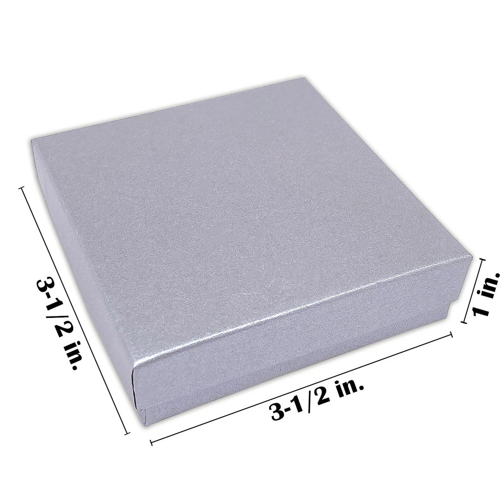 BULK 3.5x3.5x1 Cardboard #33 JEWELRY GIFT BOXES Cotton Fill Kraft Paper Shipping | eBay