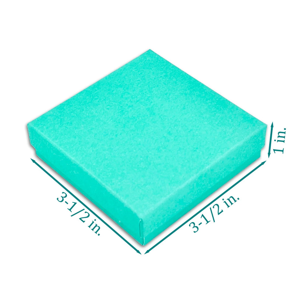 BULK 3.5x3.5x1 Cardboard #33 JEWELRY GIFT BOXES Cotton Fill Kraft Paper Shipping | eBay