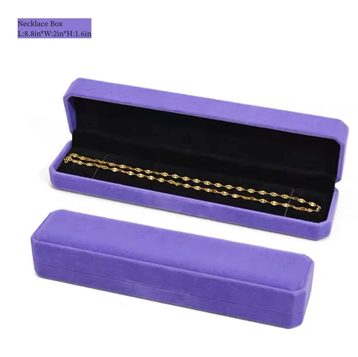 Velvet Bracelet Chain Necklace Ring Gift Box Storage Case Jewelry Display | eBay