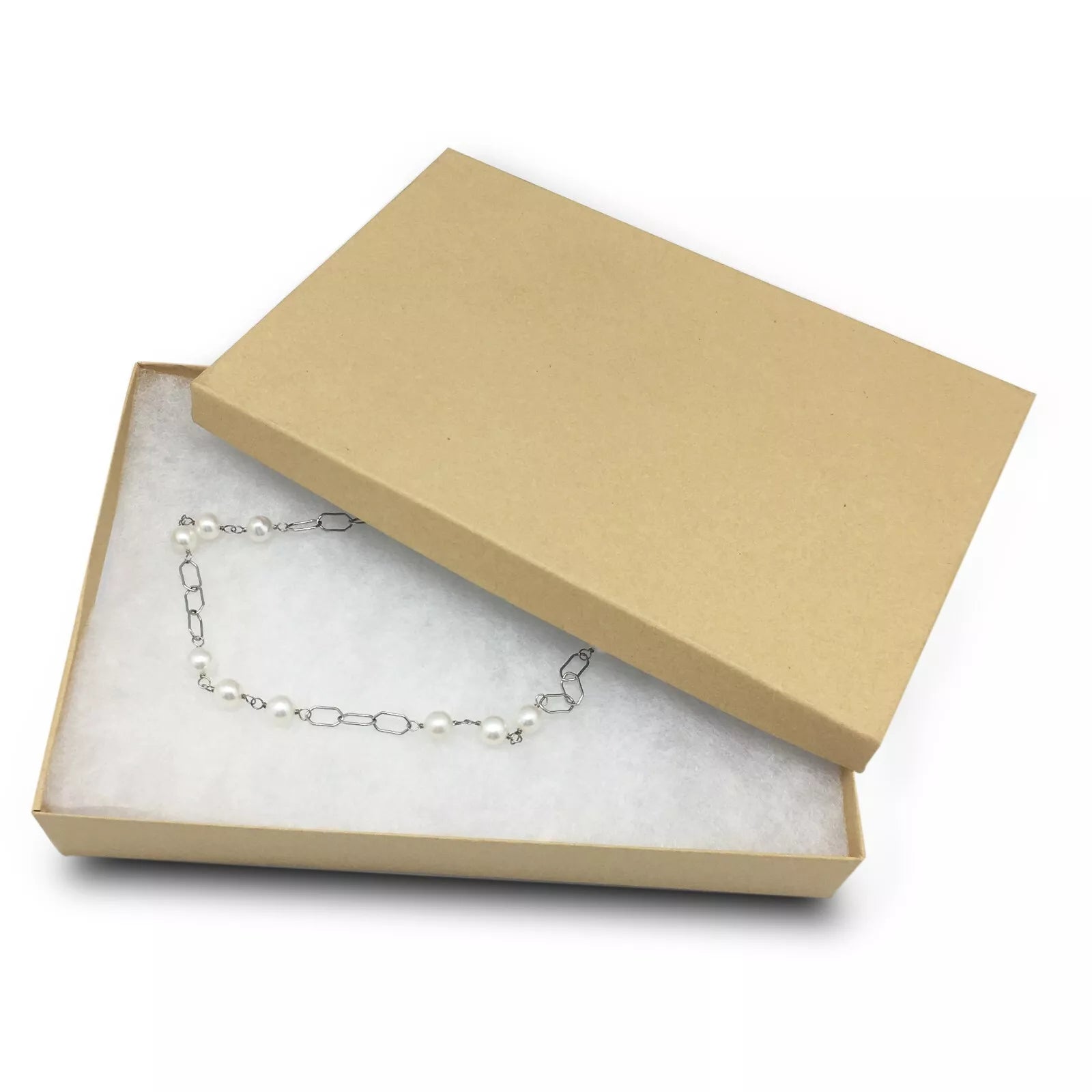 BULK Cardboard Kraft Paper JEWELRY GIFT BOXES Cotton Filled BROWN - for Shipping | eBay
