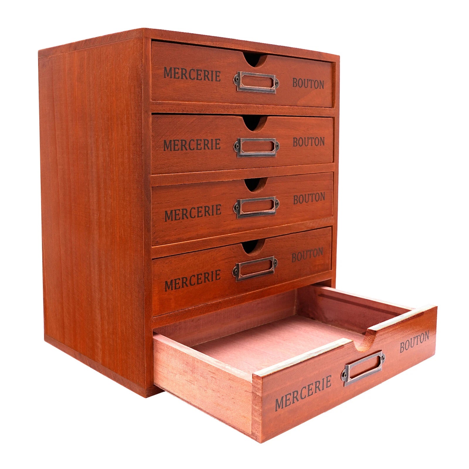 Vintage 5 Layers Large Jewelry Organizer Wooden Storage Box Case With 5 Drawers | eBay
