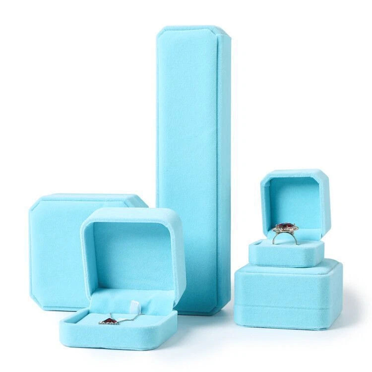 Velvet Bracelet Chain Necklace Ring Gift Box Storage Case Jewelry Display | eBay