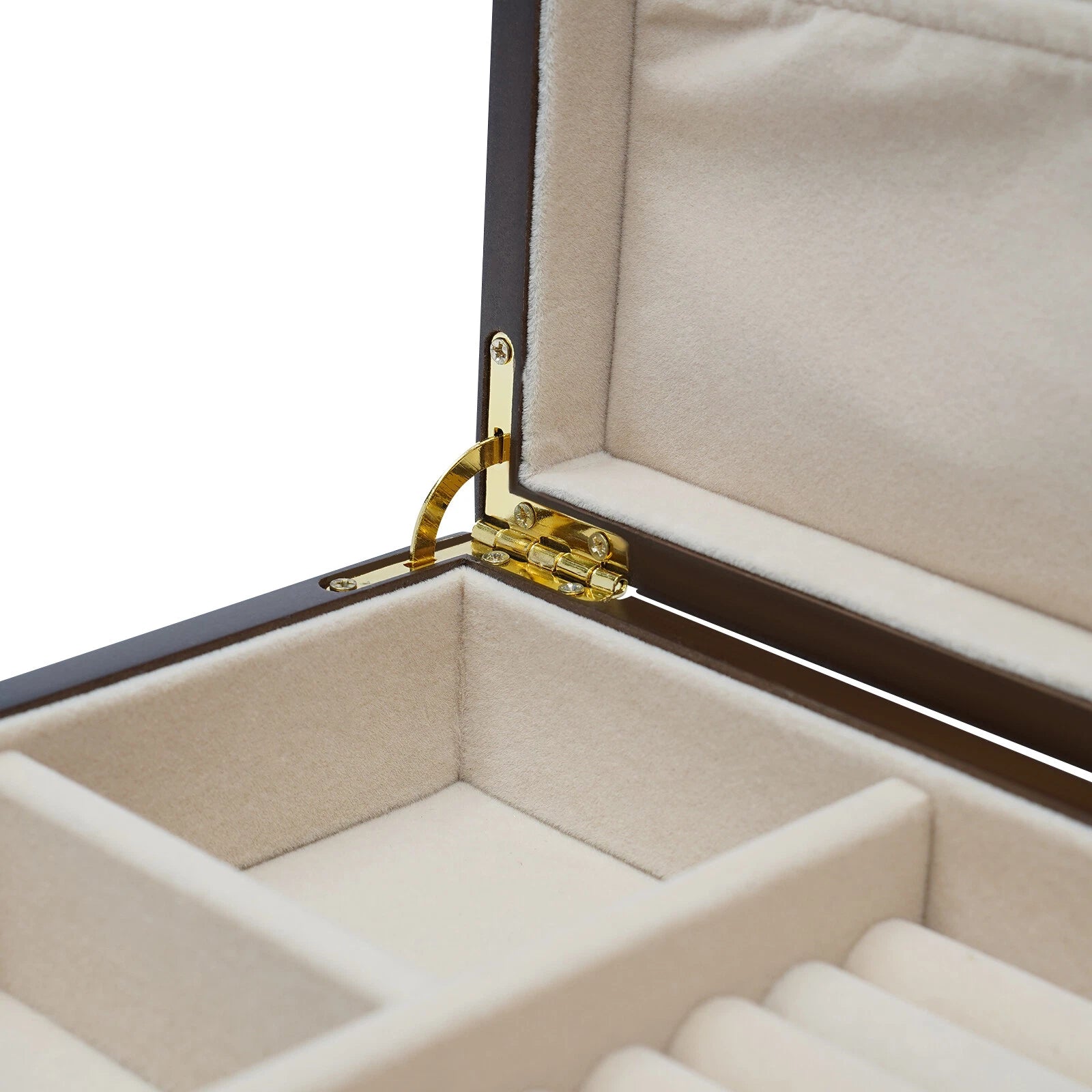 3 Layers Wooden Organizer Jewelry Storage Box w/ 2 Drawers Cabinet | eBay