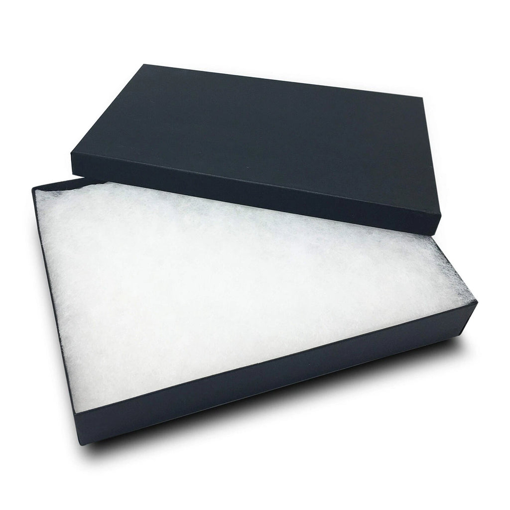 25-Pack Cardboard Paper JEWELRY GIFT BOX Case with Cotton Padding Insert - BLACK | eBay