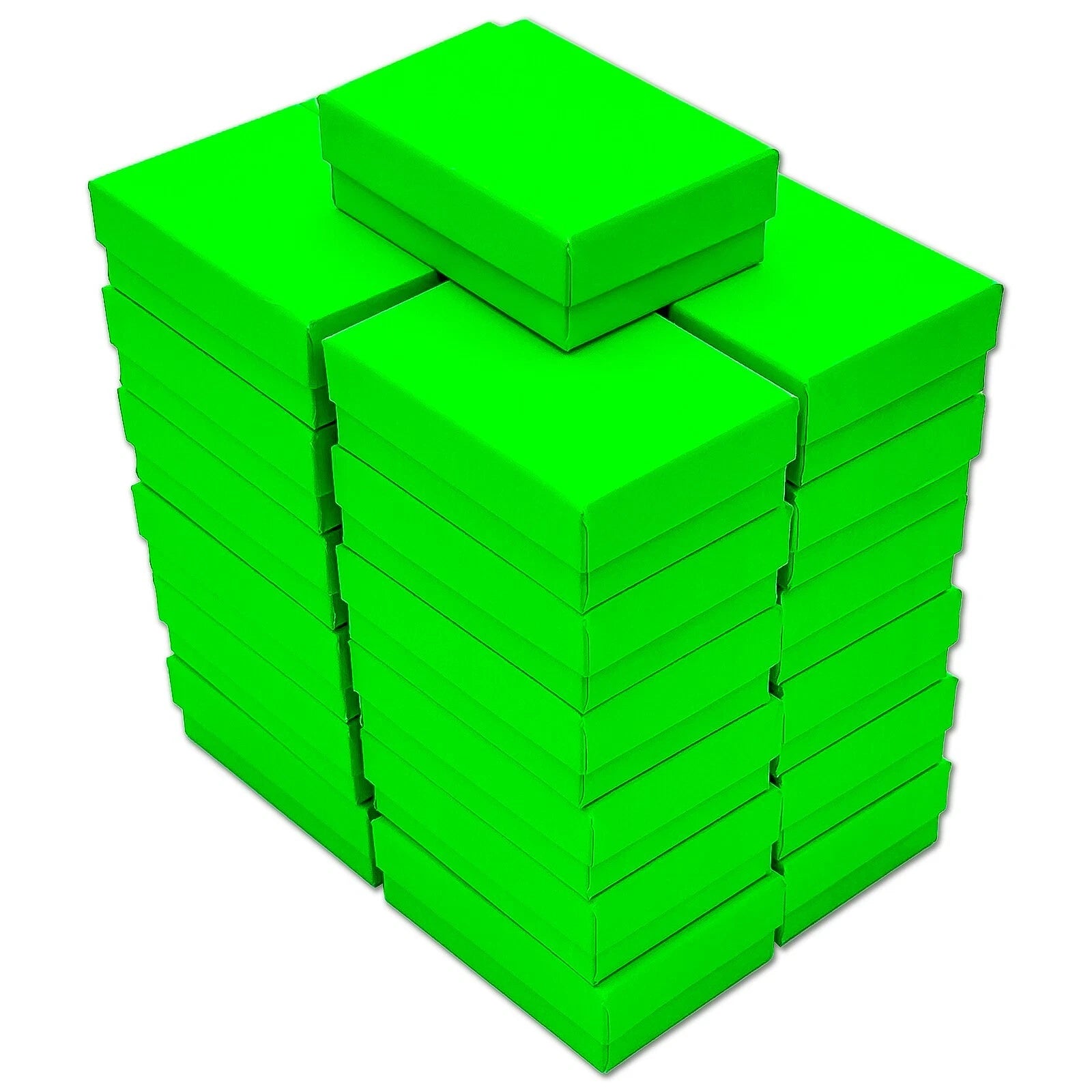 BULK 3.2x2.2x1 Cardboard #32 JEWELRY GIFT BOXES Cotton Fill Kraft Small Shipping | eBay