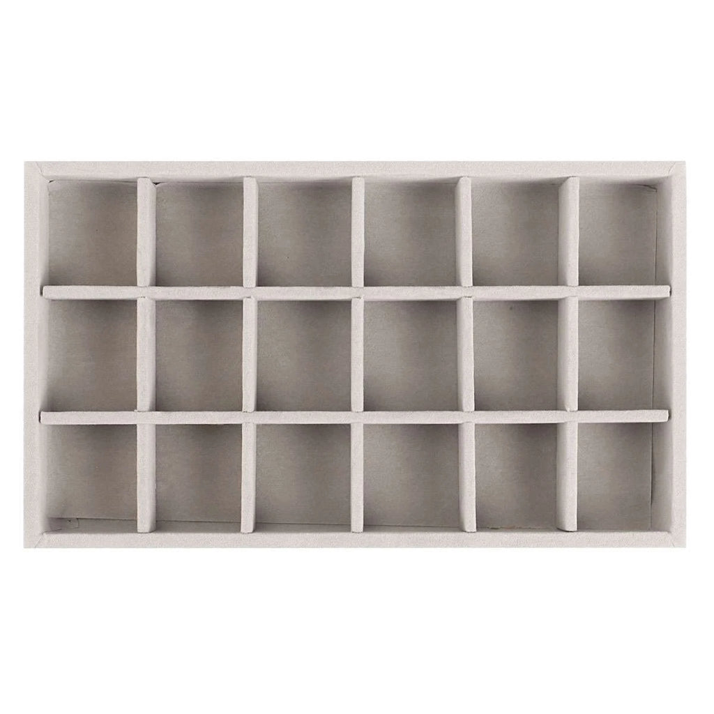 Large Velvet Jewelry Ring Display Organizer Tray Holder Box Earring Storage Case | eBay