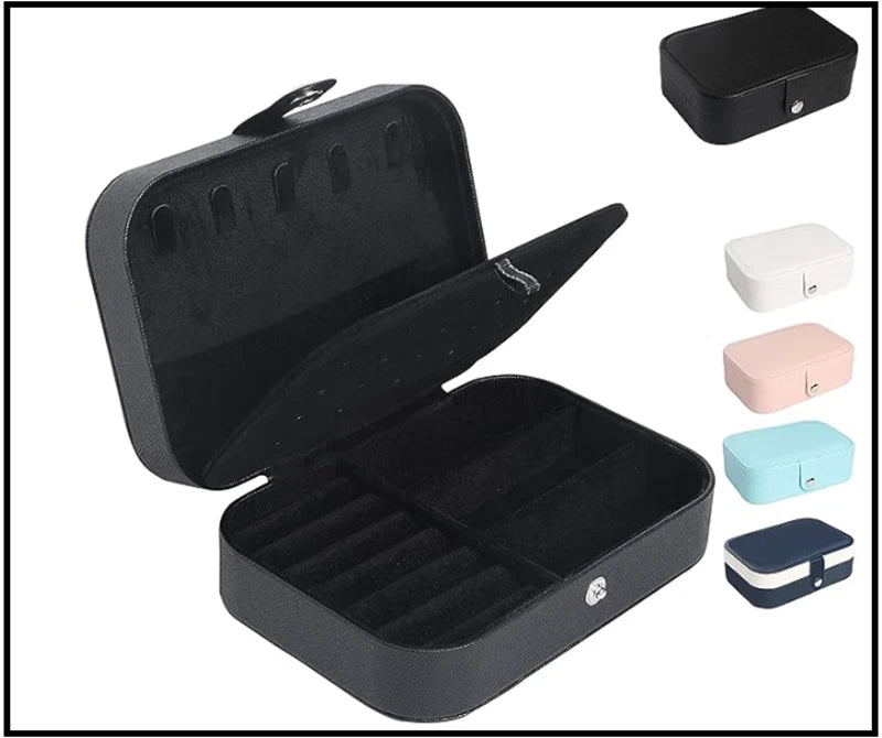 Travel Jewelry Box, Small Jewelry Organizer Boxes for Women Girls, 2 Layer Trave | eBay
