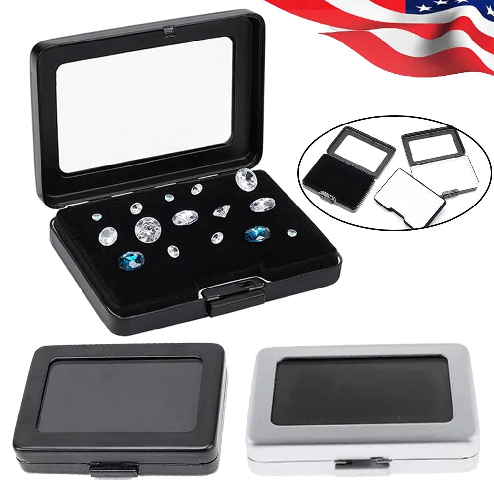 Gem Diamond Jewelry Display Organizer Case Iron Box For Gemstone US | eBay