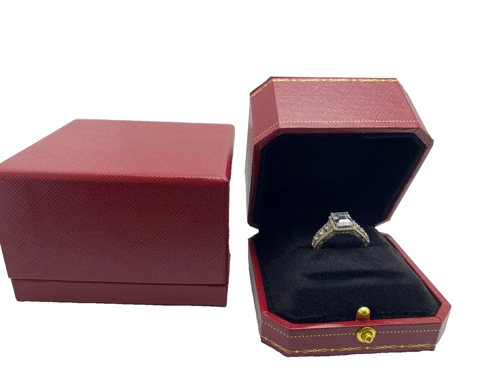 Engagement Ring Box Octagonal Gift box Red | eBay