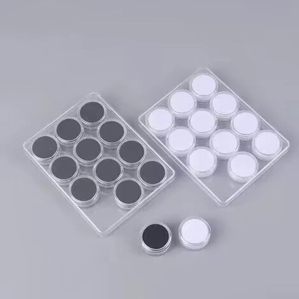 Loose Diamond White Capsule Storage Box Jewelry Gem Beads Display Case Holder | eBay