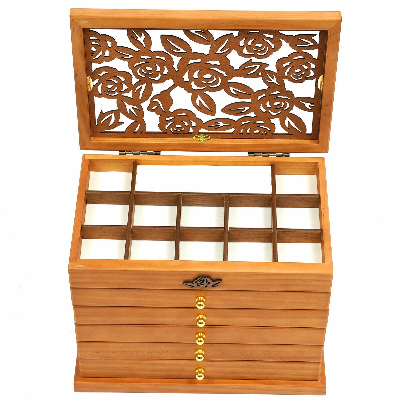 Jewelry Box Organizer for Women Girls Large Jewelry Storage Case with Drawers🔥 | eBay