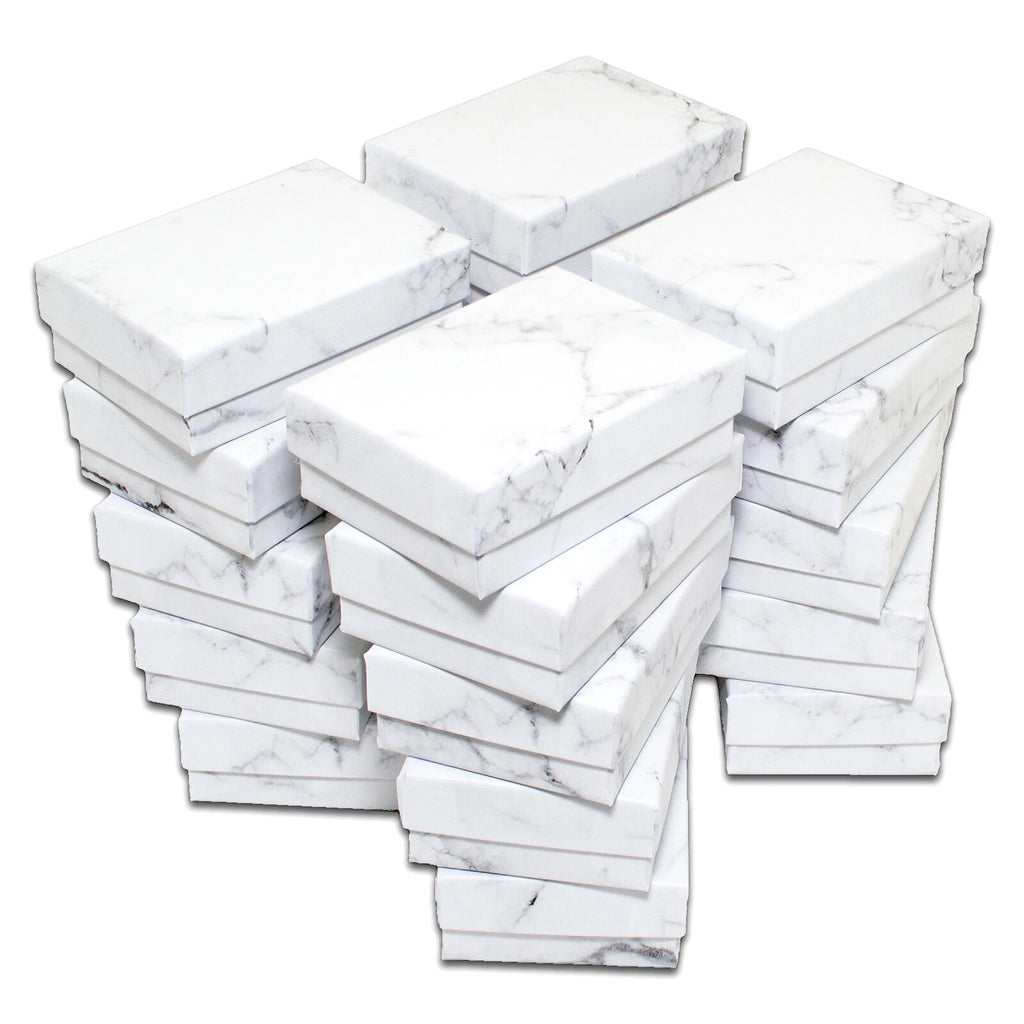 BULK Cardboard Kraft Paper JEWELRY GIFT BOXES Cotton Filled MARBLE for Shipping | eBay
