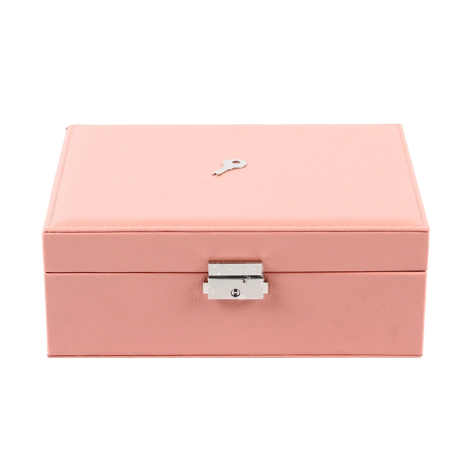 JEWELRY BOX 2-LAYER ORGANIZER CASE LARGE STORAGE NECKLACE RING LEATHER BRAND NEW | eBay