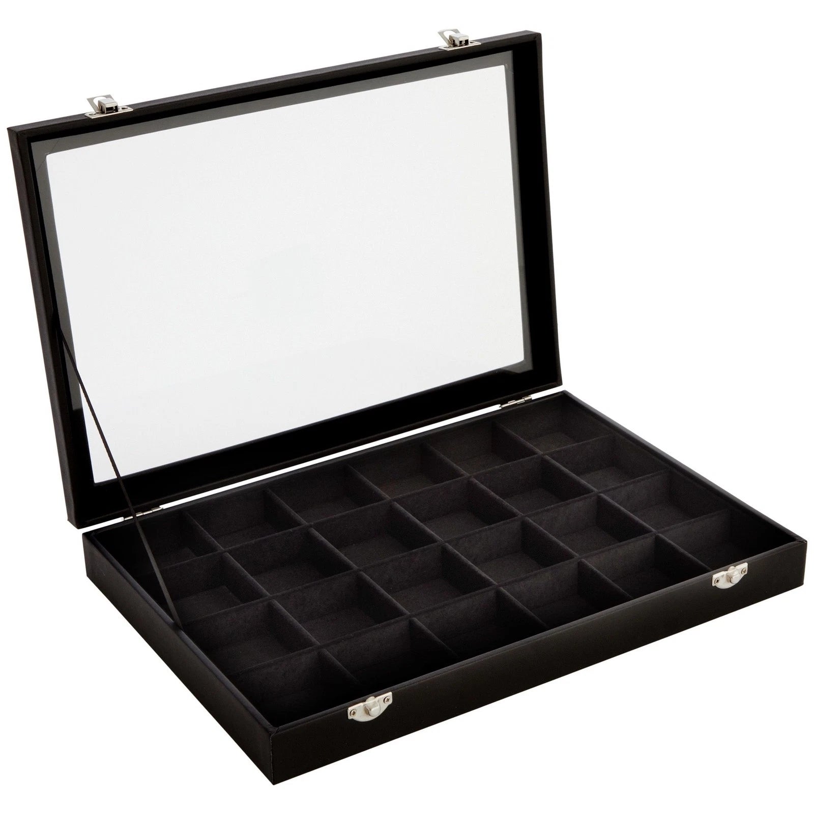 Black Jewelry Display Tray with Velvet Lining for Rings, Stones, 14 x 9.5 x 2 In 713057113202| eBay