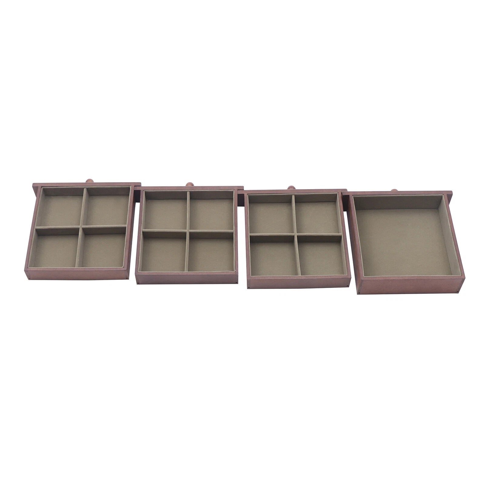 5 Layers Vintage Jewelry Organizer Wooden Storage Box Organizer W/4 Drawers | eBay