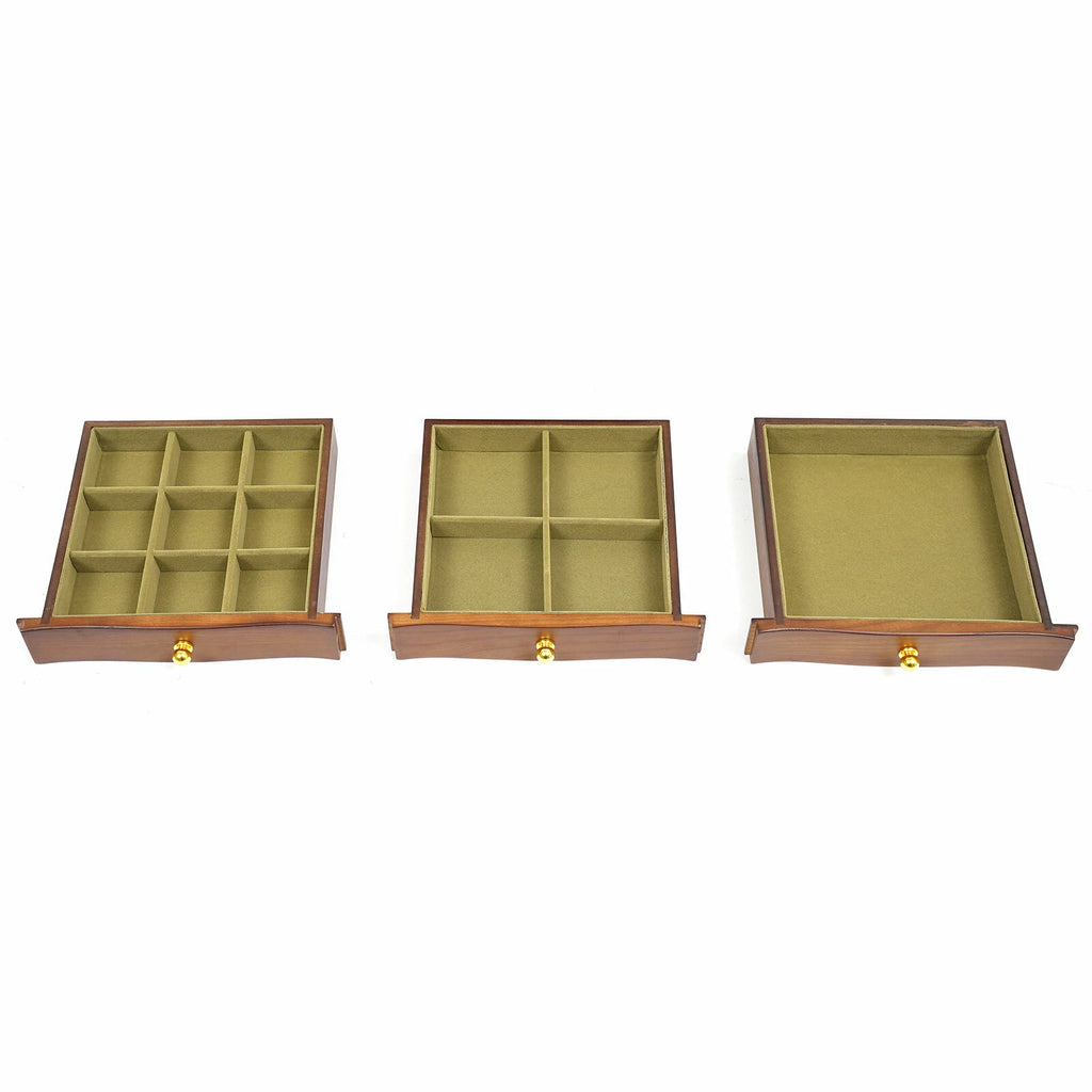 Lining Jewelry Box Wooden Jewelry Storage Case W/mirror&lock Watch Necklace Case | eBay
