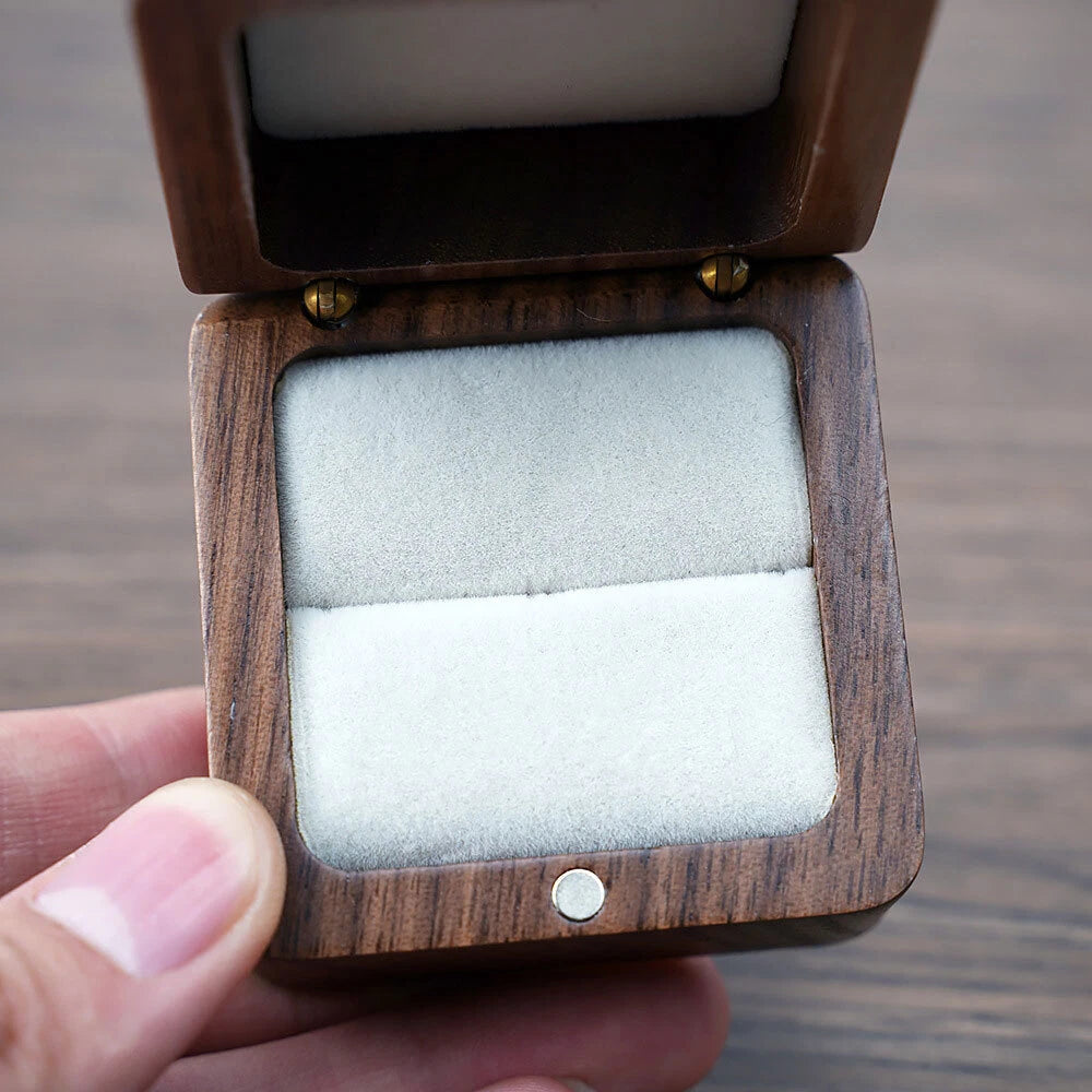 Case Wooden Lover Ring Display Box Jewelry Box Storage Holder Ring Storage Box## | eBay