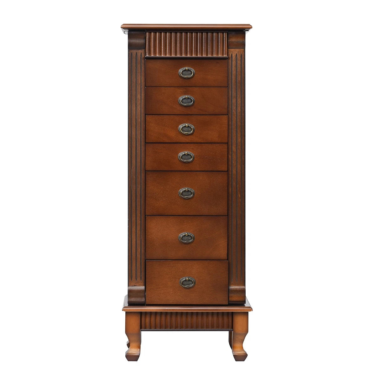 Jewelry Cabinet Armoire Box Storage Chest Stand Organizer Wood Christmas Gift | eBay