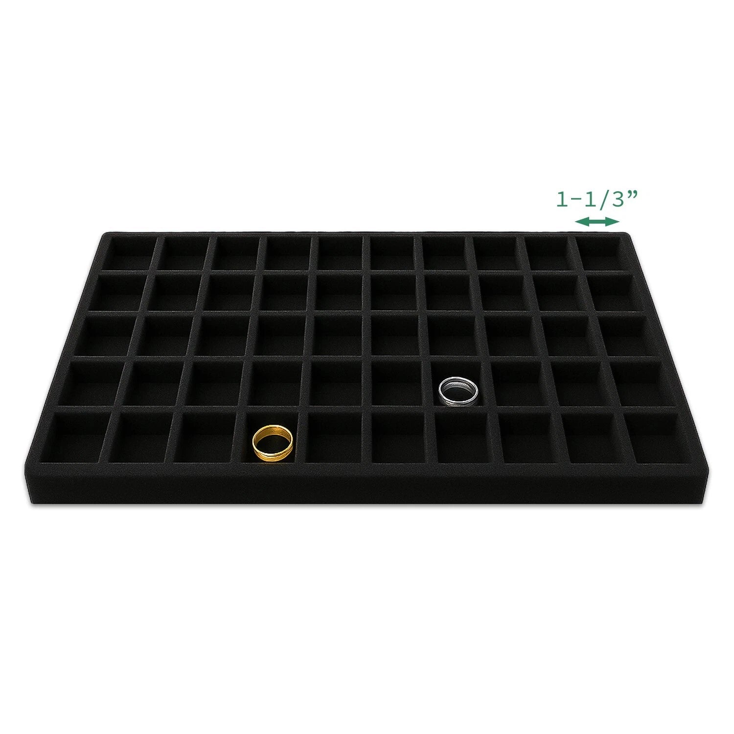 Wooden Jewelry Display Case Organizer Glass Lid Pad/Divider Insert Black/Burlap | eBay