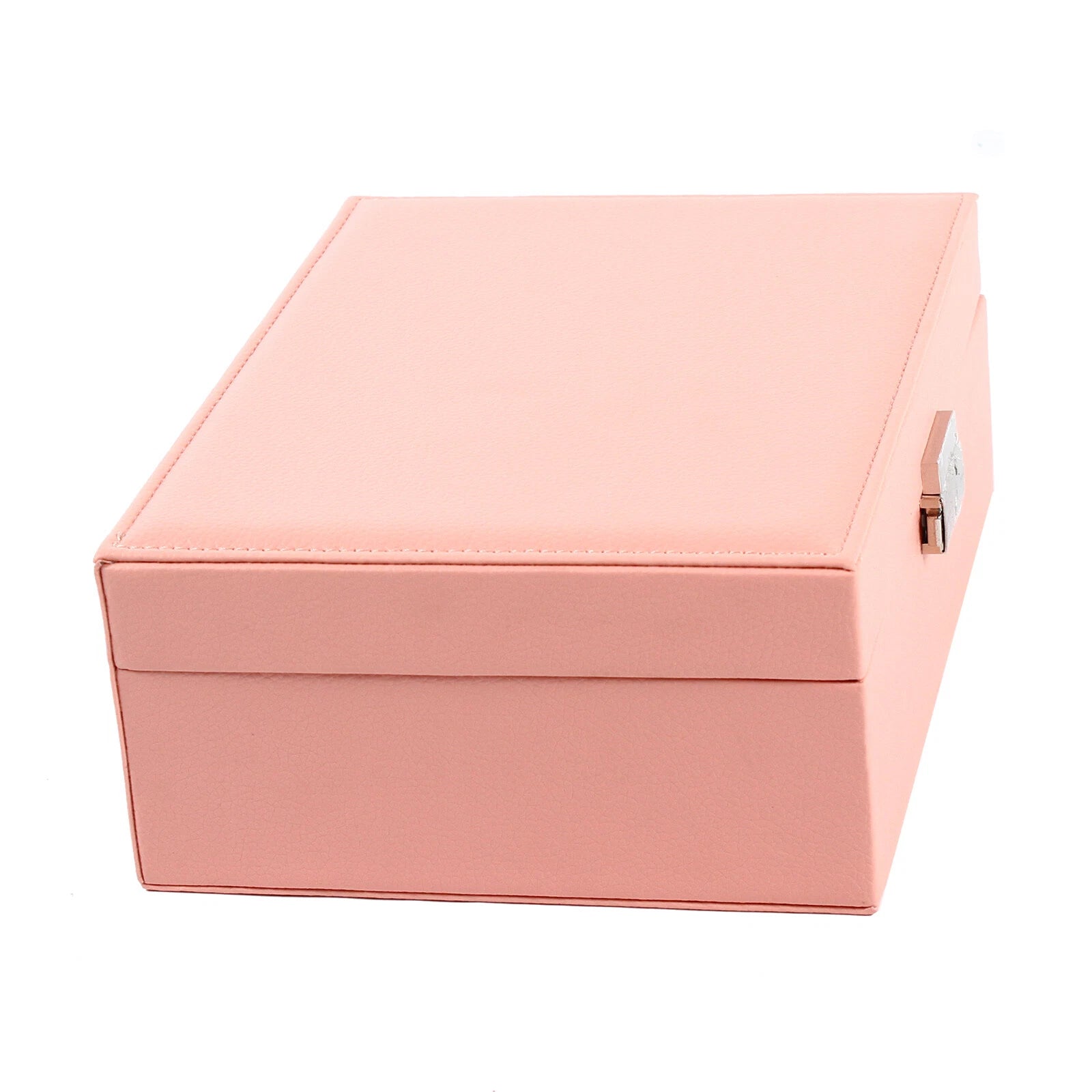 JEWELRY BOX 2-LAYER ORGANIZER CASE LARGE STORAGE NECKLACE RING LEATHER BRAND NEW | eBay
