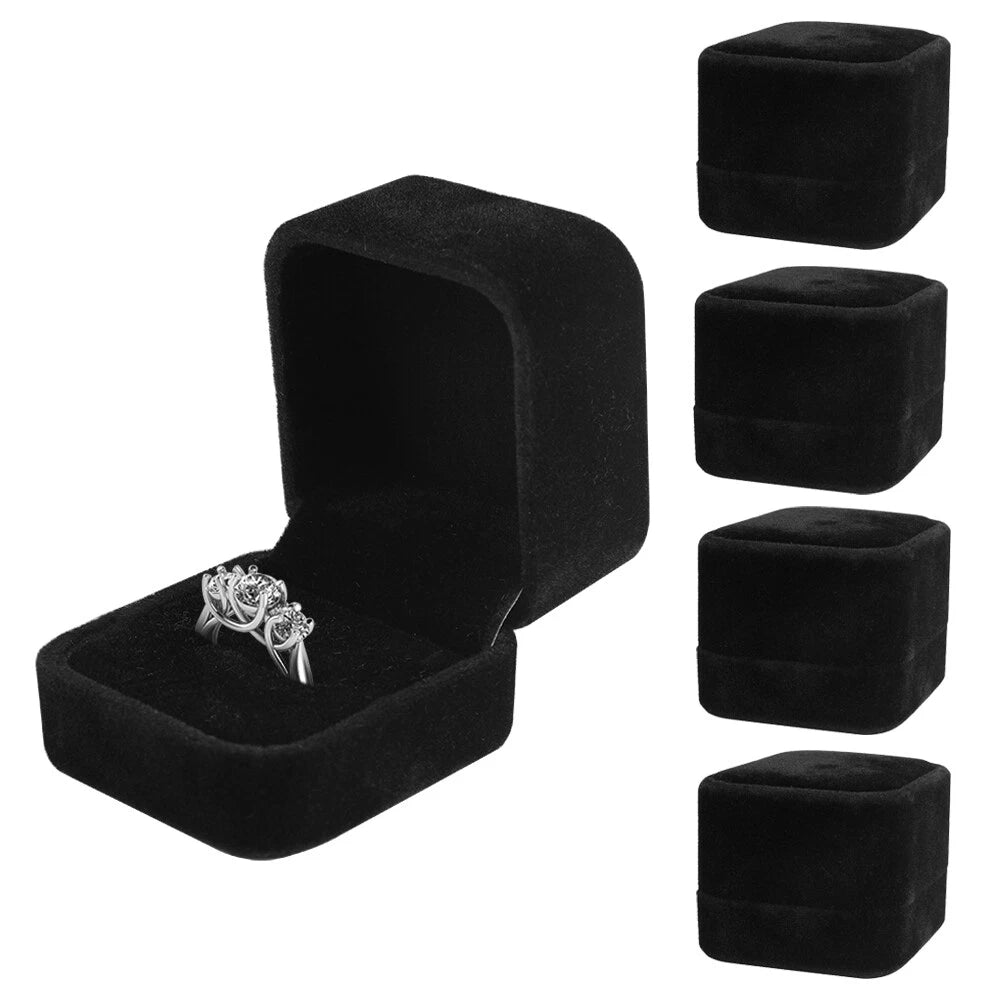 🔥Wholesale Black Velvet Ring Storage Boxes Jewelry Gift Box Earring Display Box | eBay