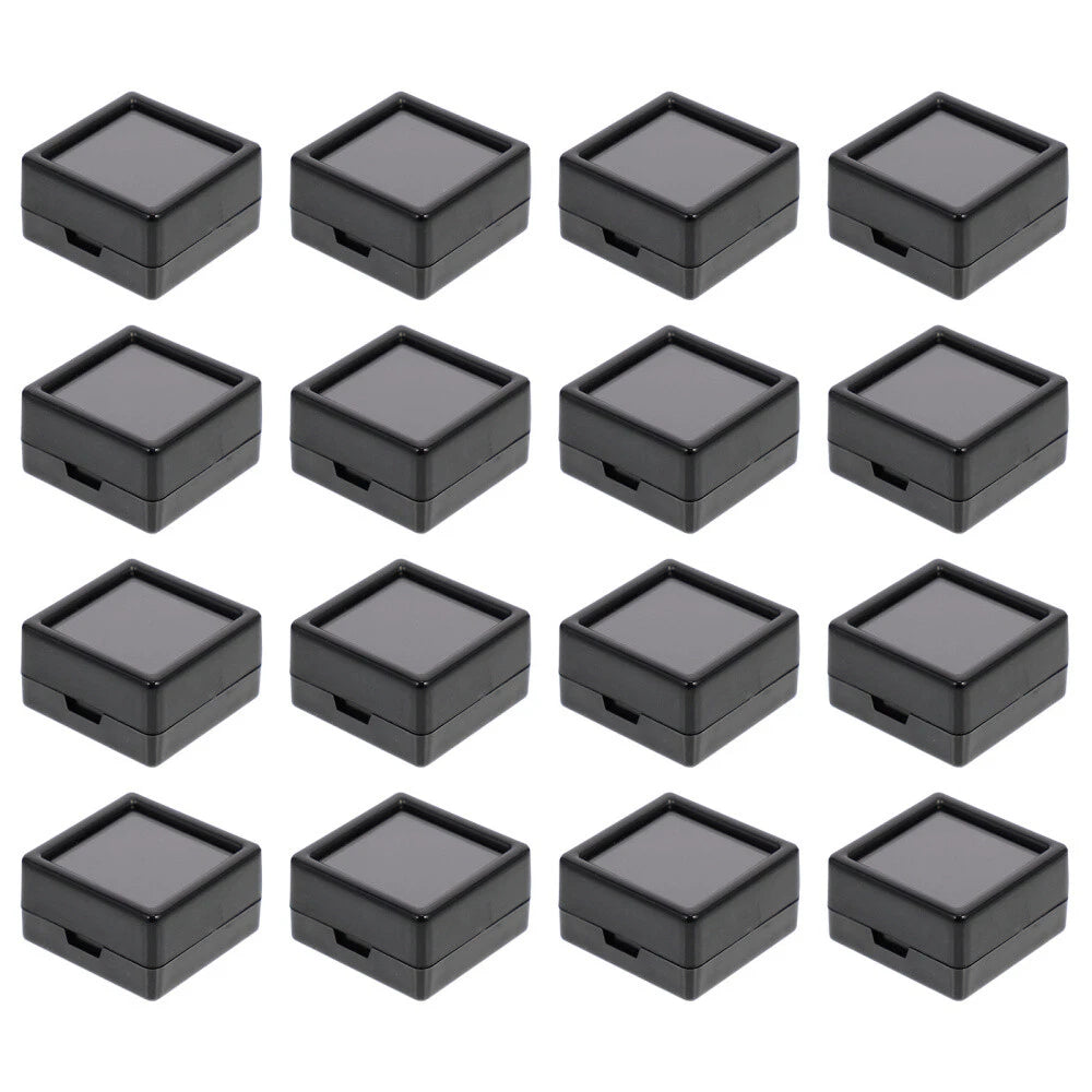 24Pcs Cushioned Jewelry Case for Gems with Clear Lid Storage Box | eBay