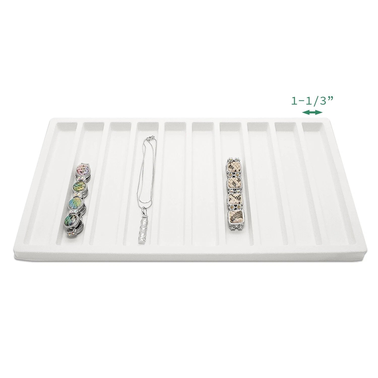 Wooden Jewelry Display Case Organizer Glass Lid Pad/Divider Insert Black/Burlap | eBay