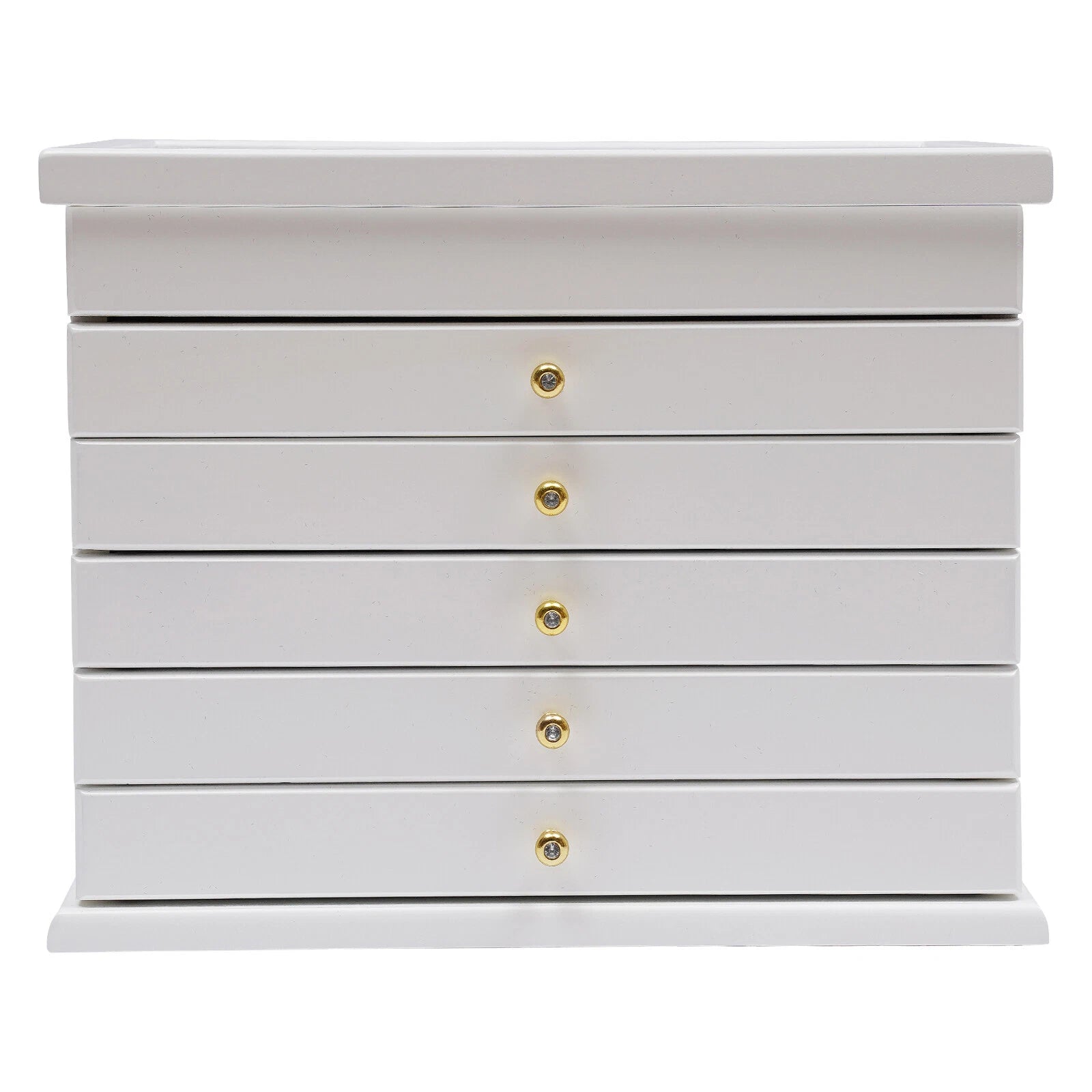Elegant 6-Layer White Jewelry Box with Vintage Design and Large Capacity | eBay