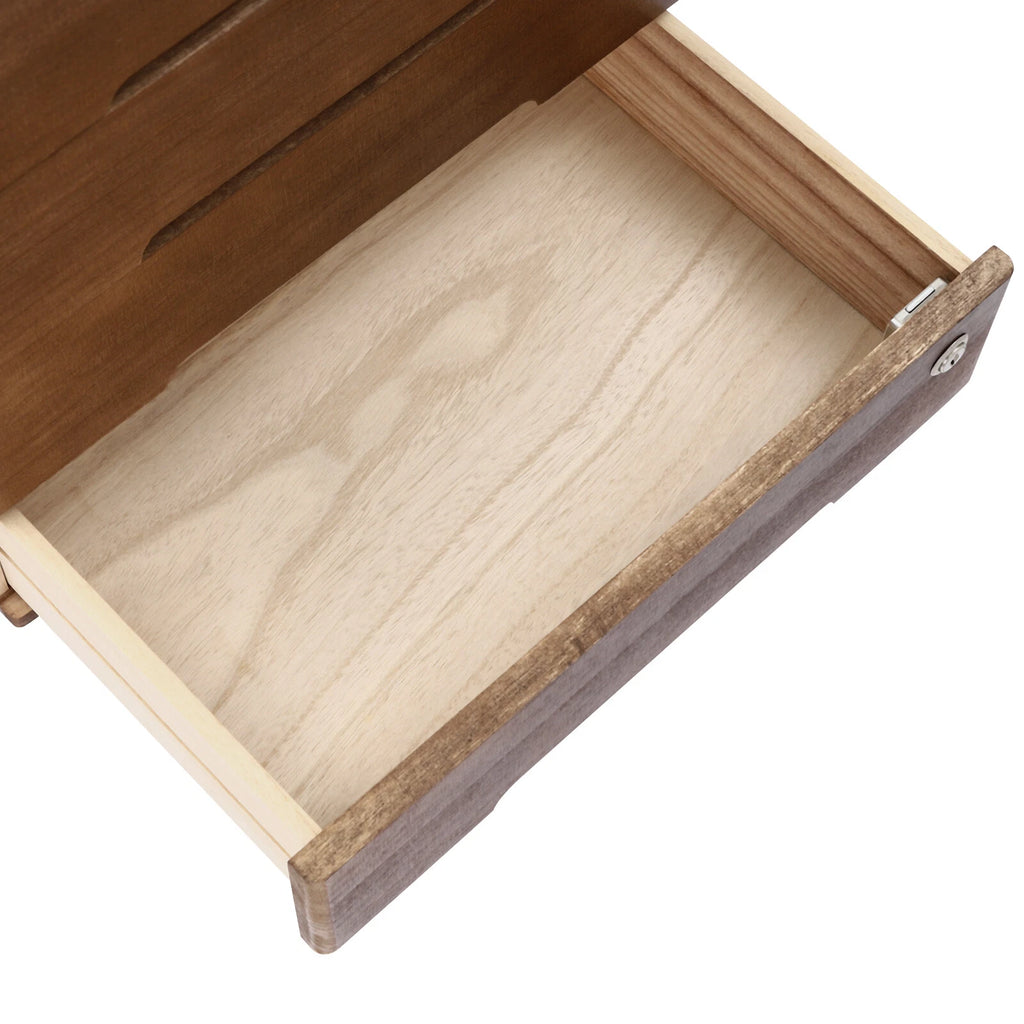 4 Layers Vintage Jewelry Organizer Wooden File Storage Box with Lockable Drawers | eBay