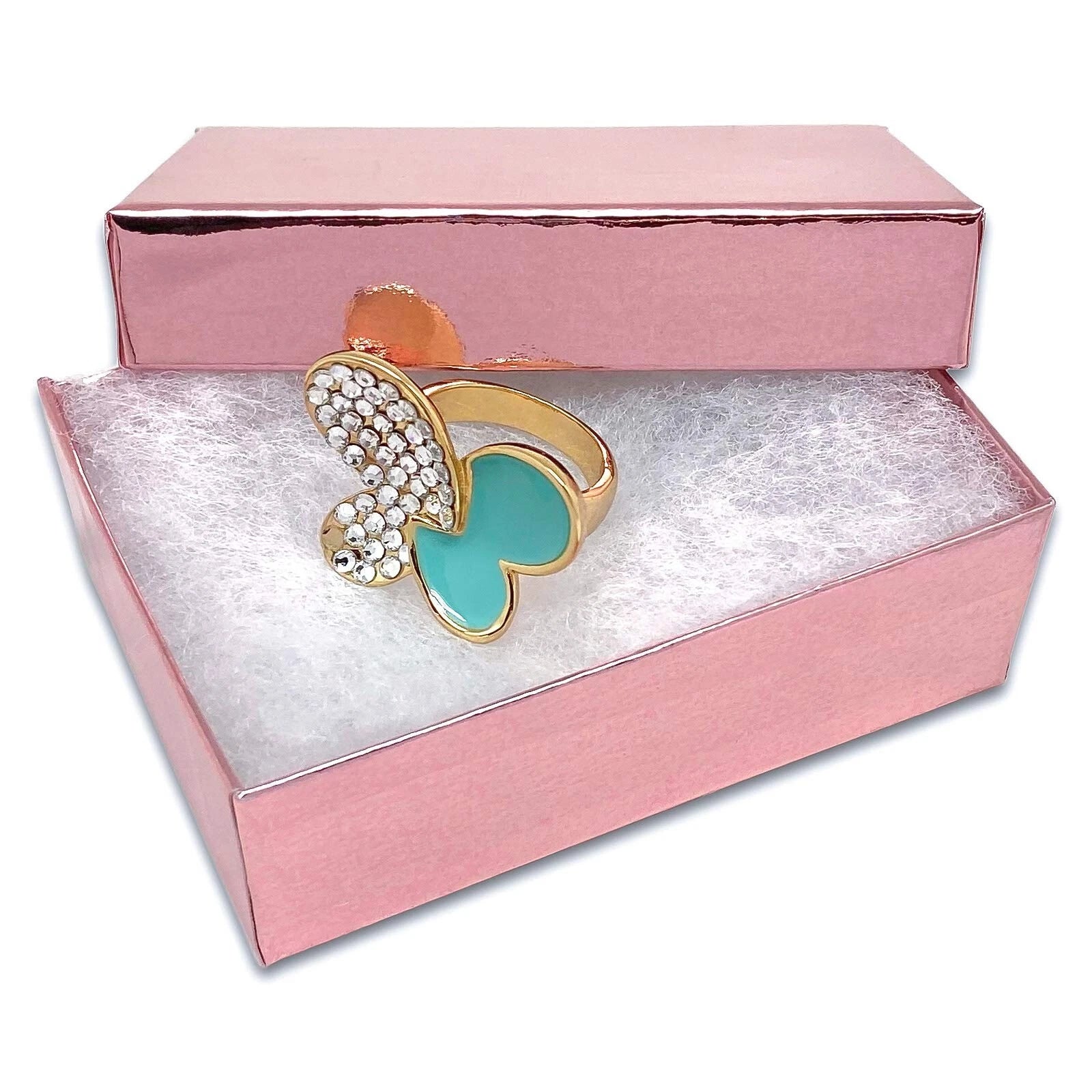 BULK 3.2x2.2x1 Cardboard #32 JEWELRY GIFT BOXES Cotton Fill Kraft Small Shipping | eBay