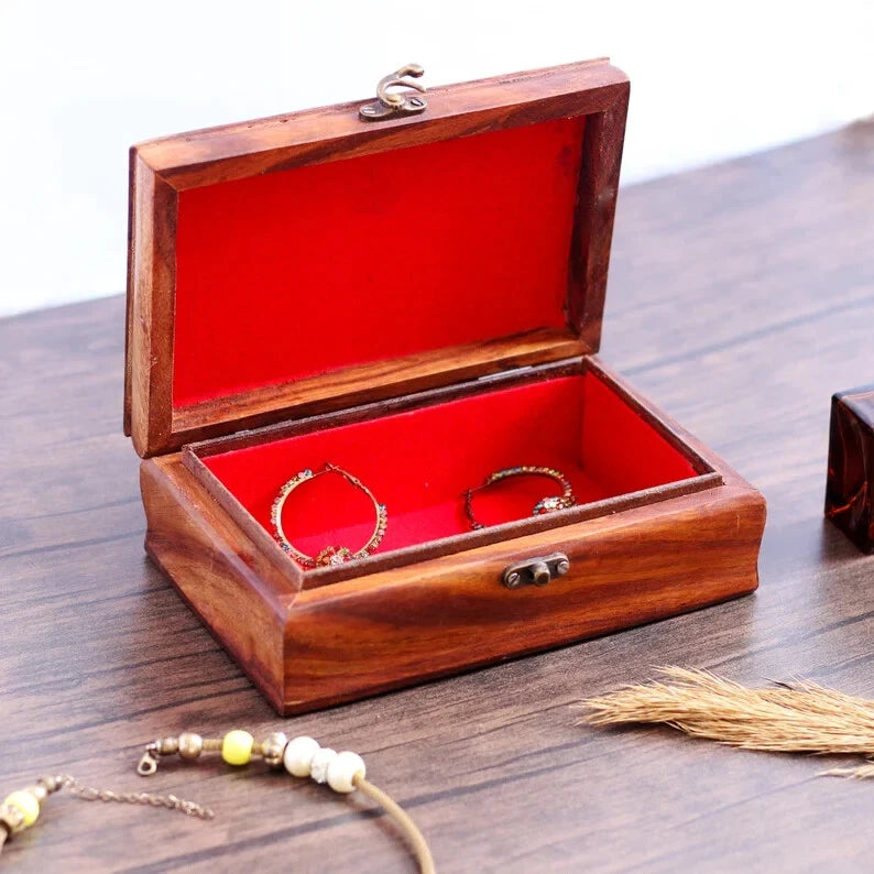 Large Wood Jewelry Box for Women Horse Vintage Gift Storage Box Organizer NEW US | eBay