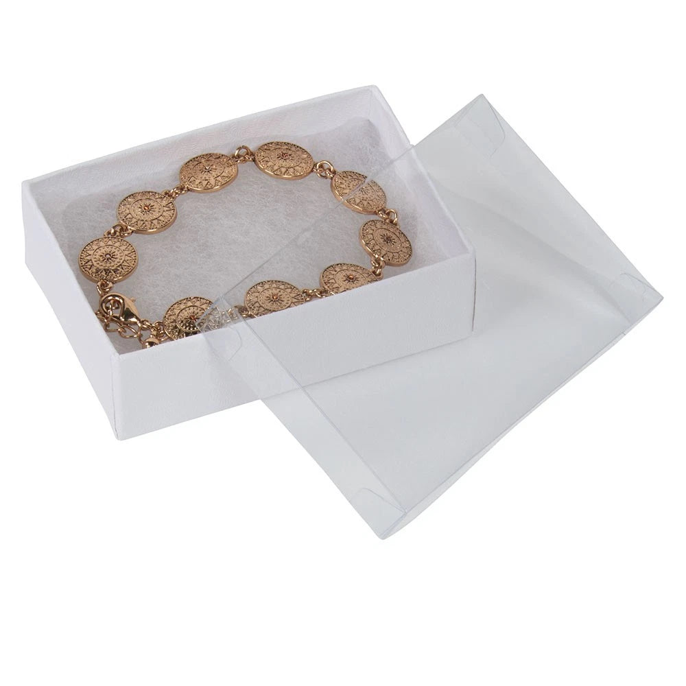 SSWBasics Cotton Filled Jewelry boxes White Cotton Jewelry Boxes Packaging | eBay