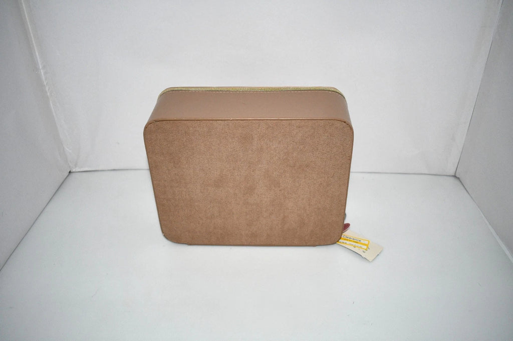 A New Day Jewelry Organizer & Travel Zip Case | Faux Leather Beige Storage Box w | eBay