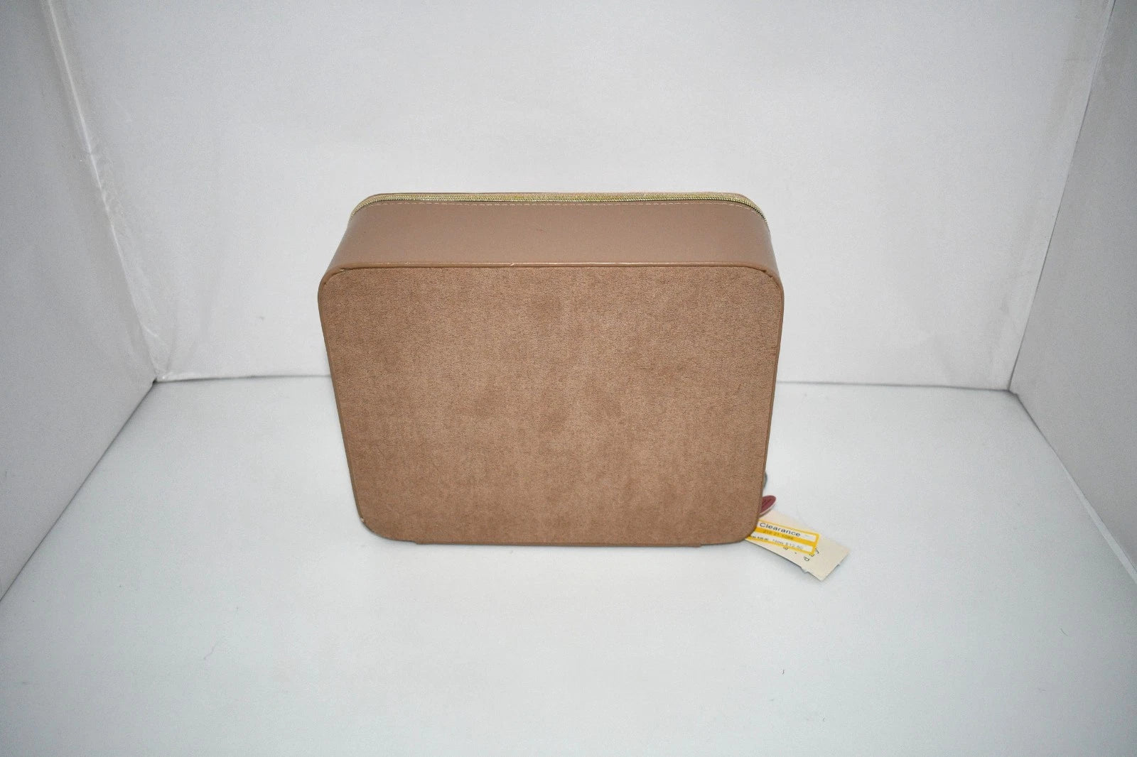 A New Day Jewelry Organizer & Travel Zip Case | Faux Leather Beige Storage Box w | eBay