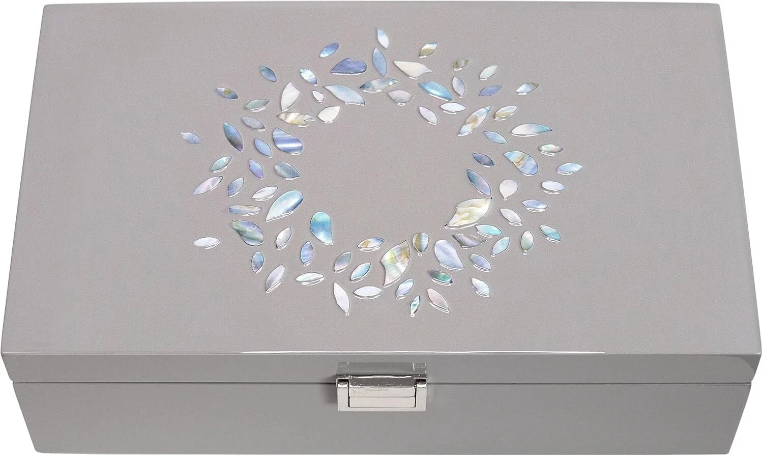 MADDesign Mother of Pearl Jewelry Organizer Box Handmade Lacquered Flower Petal | eBay