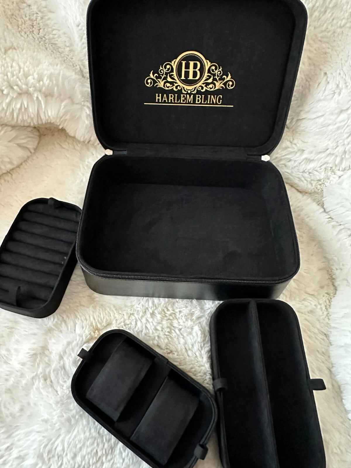 Harlembling Leather Travel Jewelry Box Case | eBay